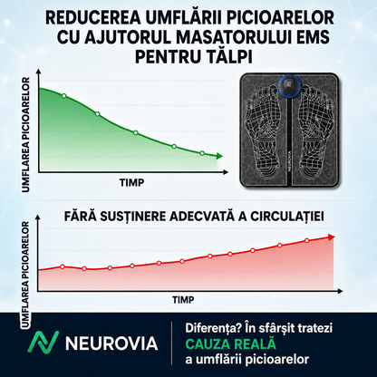 1+1 GRATIS AZI - Neurovia™ Tratament EMS pentru picioare umflate, grele sau slăbite – utilizare confortabilă acasă
