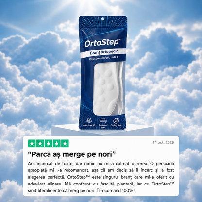 1+1 GRATIS DOAR AZI | OrtoStep™ – Branțurile 4D care reduc presiunea pe călcâi și talpă, oferind confort la mers și alinare pentru picioarele obosite