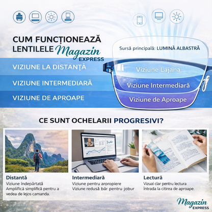 DOAR AZI: 1+1 GRATIS! – Vedere clară de aproape și de departe de la prima purtare, fără amețeli și fără să schimbi mereu ochelarii – Ray™