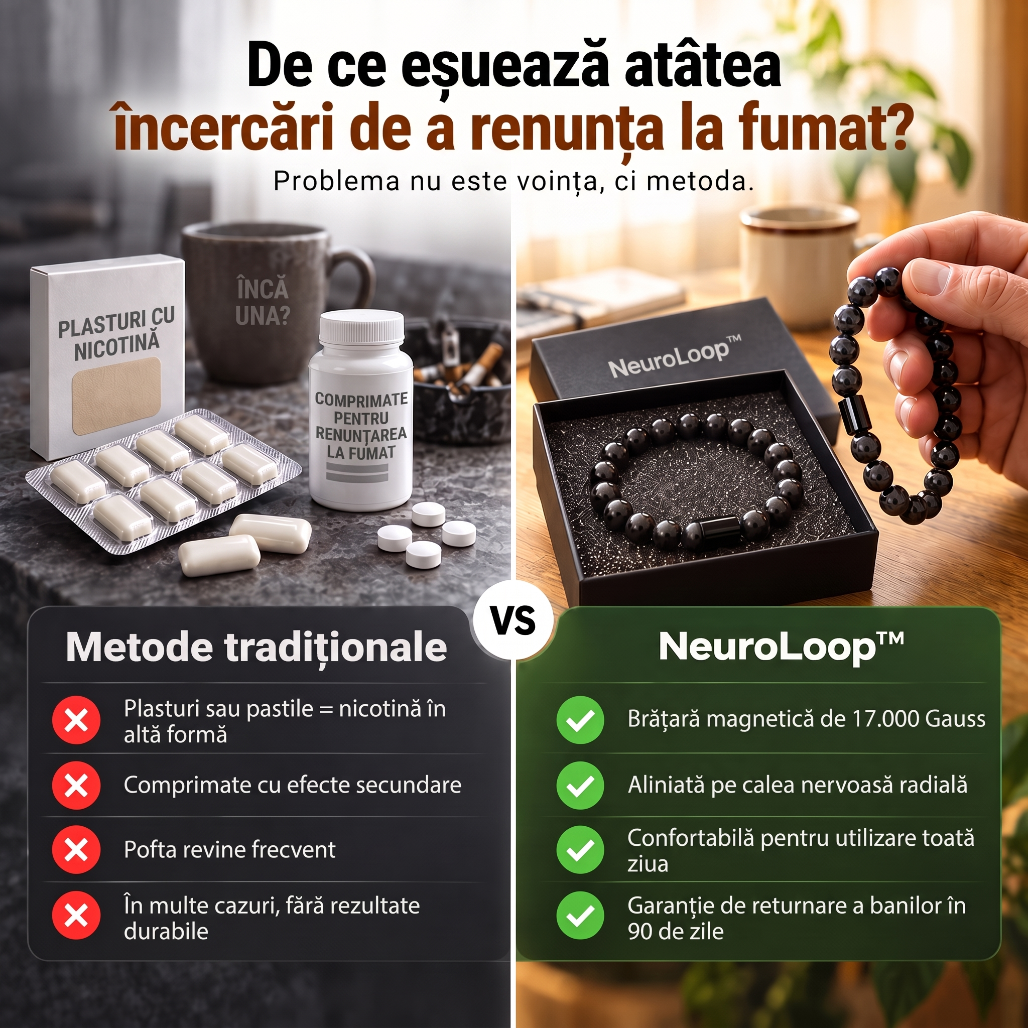 NeuroLoop™ – Lasă-te de fumat în doar 4 zile și scapă definitiv de poftă.